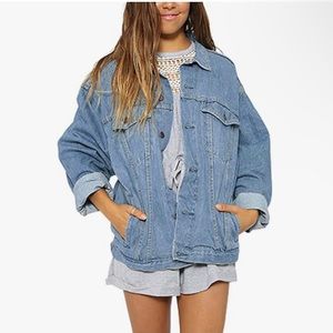 Eliacher Women's Boyfriend Denim Jacket size S(4-6)
